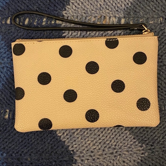 Kate Spade Cedar Street Polka Dot Bee Wristlet - Picture 2 of 7